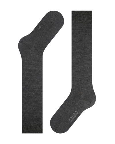 Falke Softmerino dames kniekousen anthra.melange