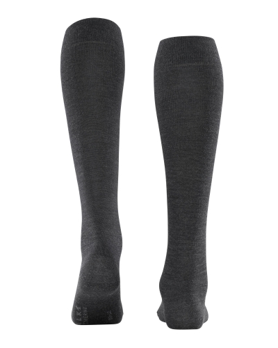 Falke Softmerino dames kniekousen anthra.melange