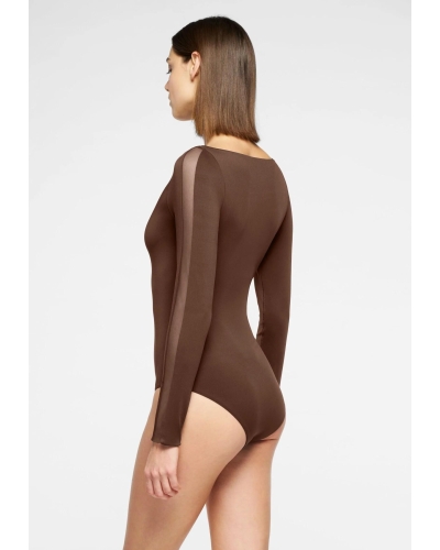 Oroblu Skinwear - Body long sleeve dark brown