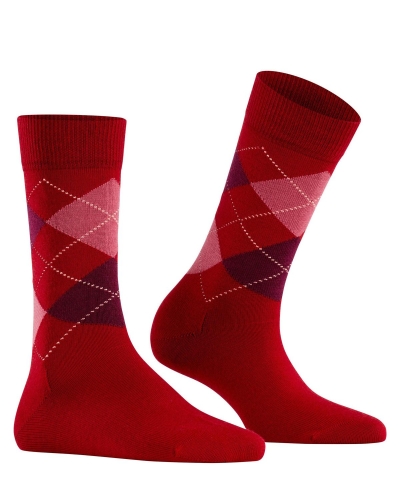 Burlington Marylebone dames sokken cranberry