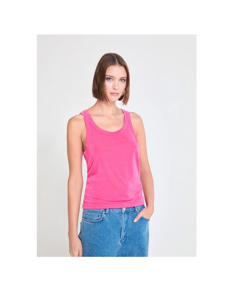 Lola Casademunt Round neck top pink