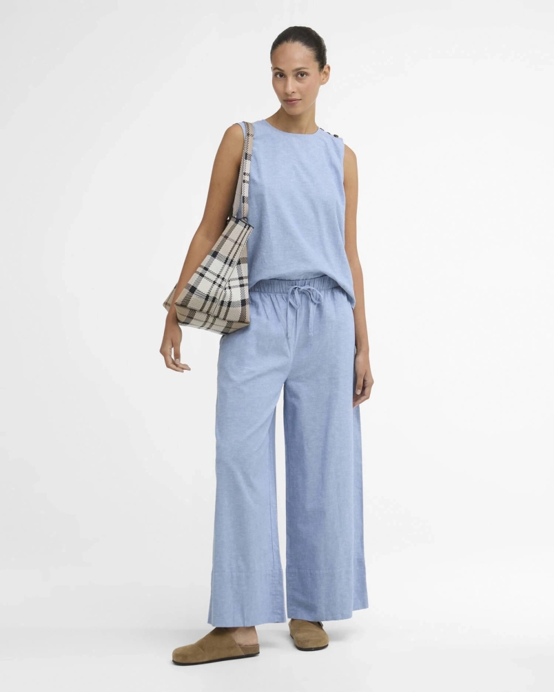 Barbour Josie trousers light chambray
