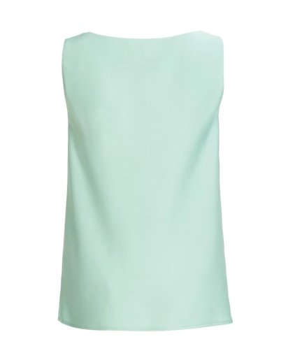 SWING Swing Satin top with waterfall neckline