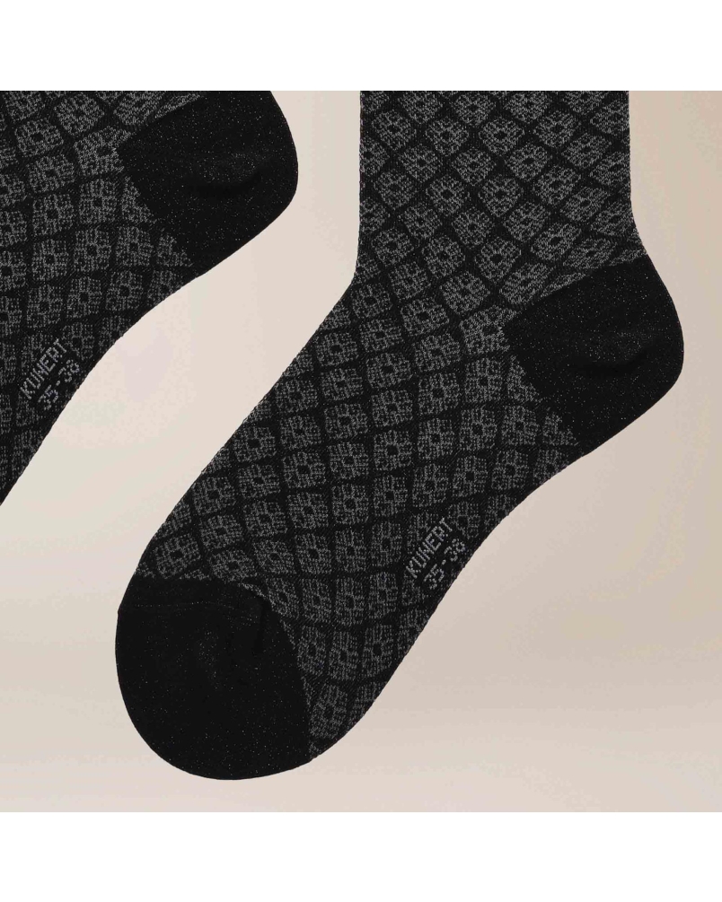 Kunert Fantastic diamond sokken black