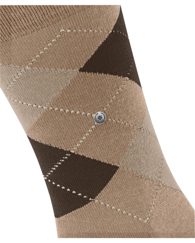 Burlington Edinburgh heren sokken brown-1