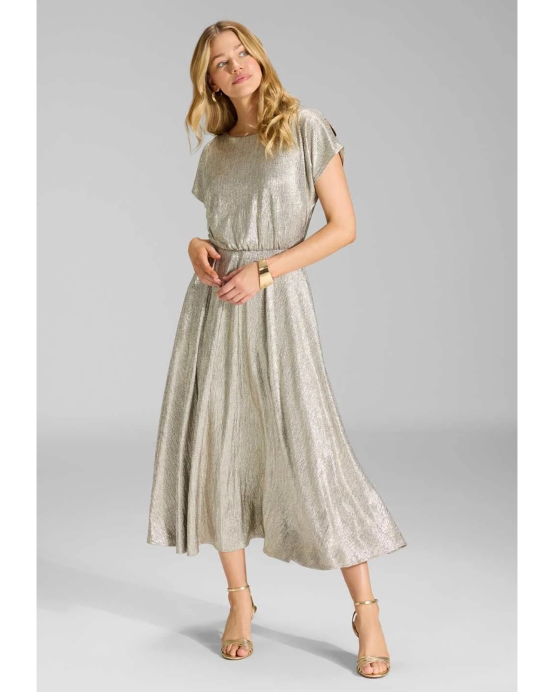 Swing Midi dress gold gold