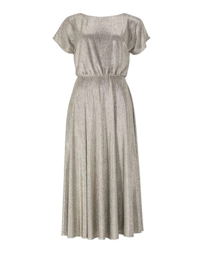 Swing Midi dress gold gold