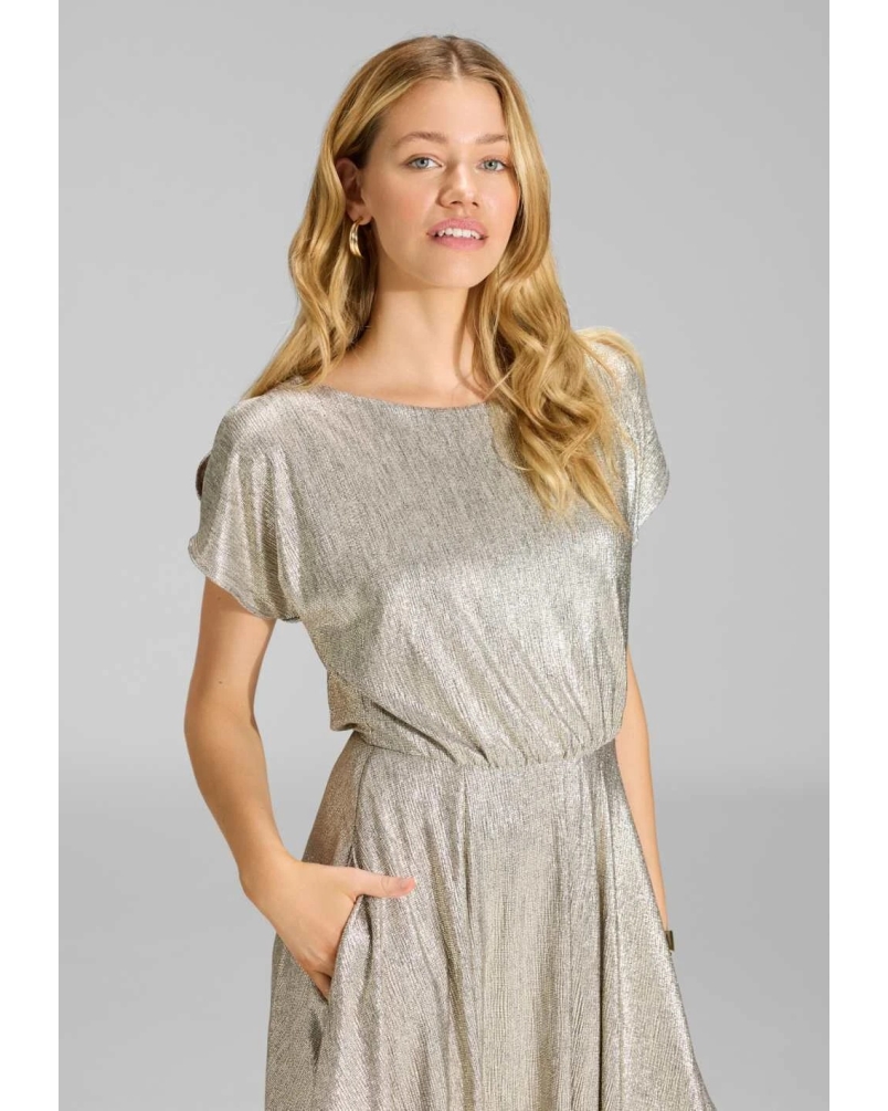 Swing Midi dress gold gold