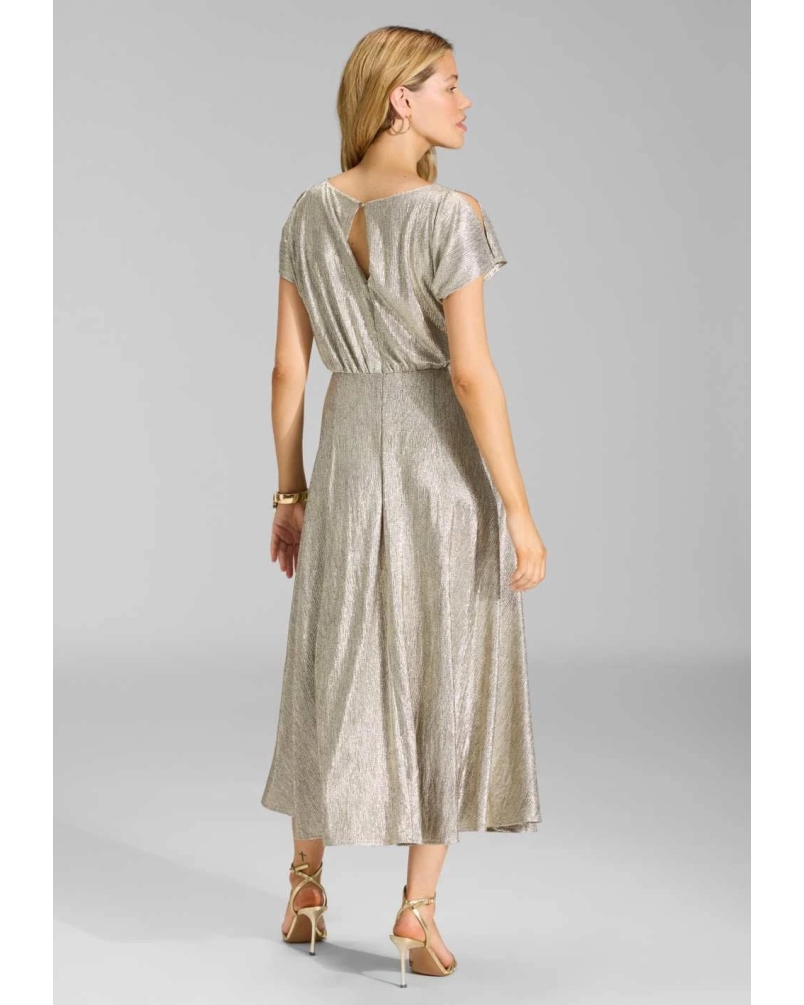 Swing Midi dress gold gold