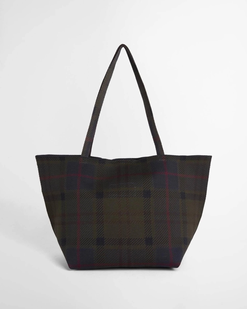 Barbour Layla tartan large tote bag tn43 shadow classic tartan