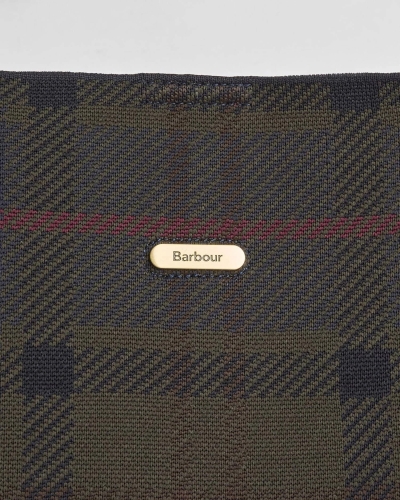 Barbour Layla tartan large tote bag tn43 shadow classic tartan