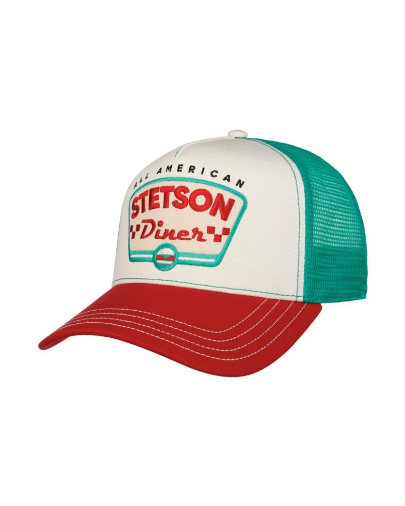 Stetson Trucker cap Stetson's diner 87 - red/ecru