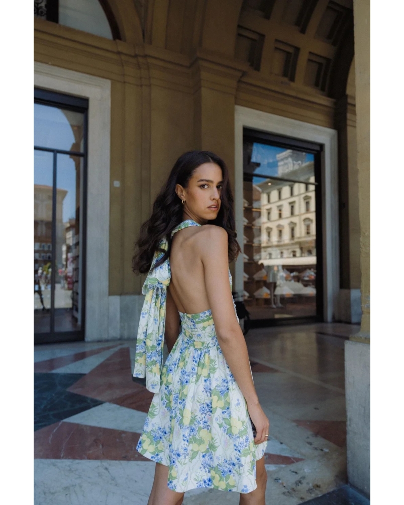 Urban Pioneers Liora dress lemon aop