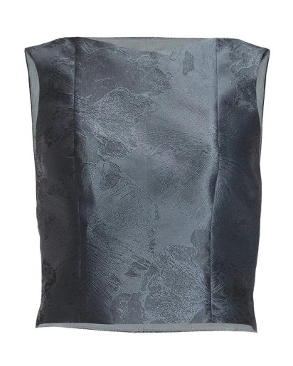 SWING Swing Floral jacquard top ice blue