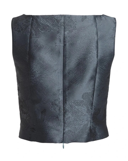 SWING Swing Floral jacquard top ice blue
