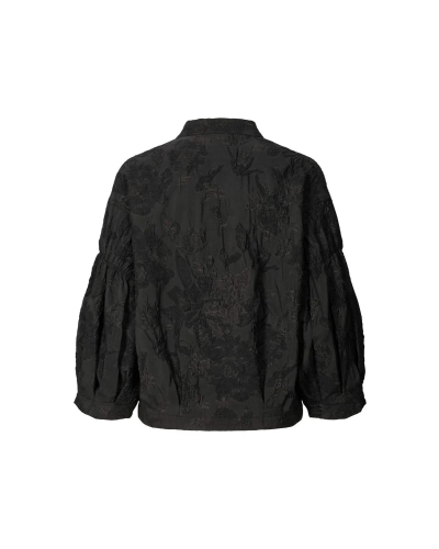 Rabens Saloner Candie jacquard jacket pirate black