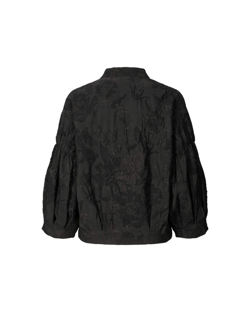 Rabens Saloner Candie jacquard jacket pirate black