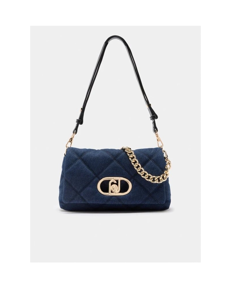 Liu Jo Lapuffy medium bag denim dress blue