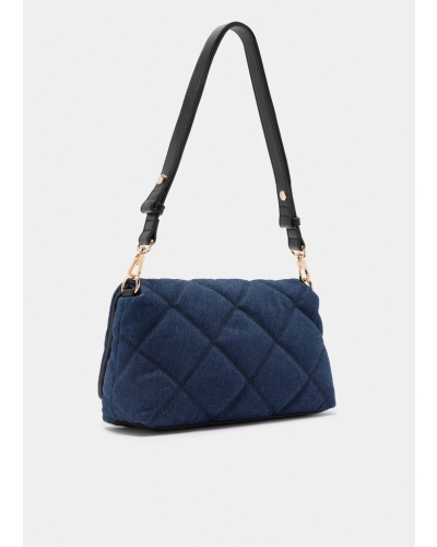 Liu Jo Lapuffy medium bag denim dress blue