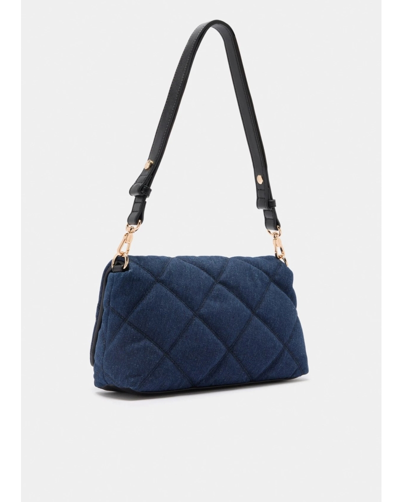 Liu Jo Lapuffy medium bag denim dress blue