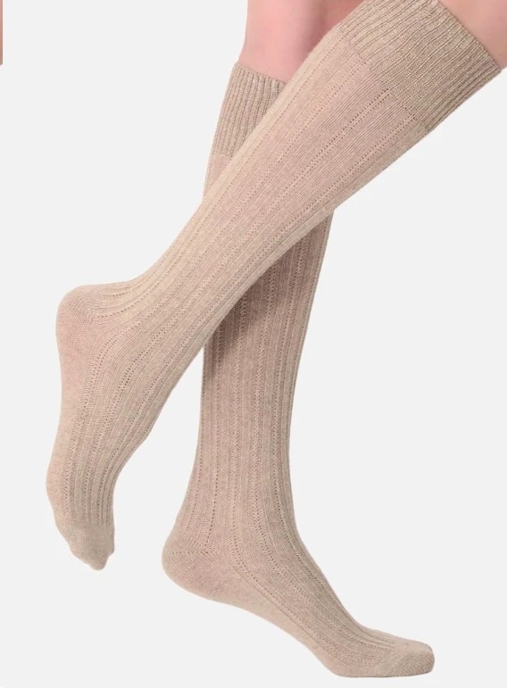 Oroblu Jasmine kniekous beige melange