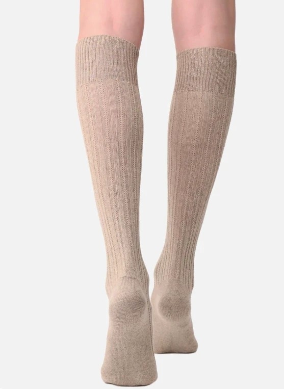 Oroblu Jasmine kniekous beige melange