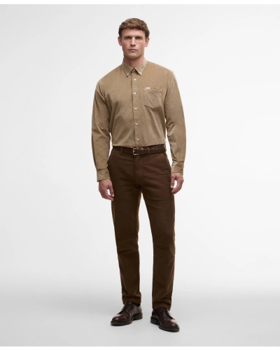 Barbour Jesmond regular shirt brown military brown