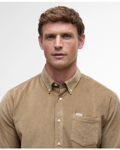 Barbour Jesmond regular shirt brown military brown