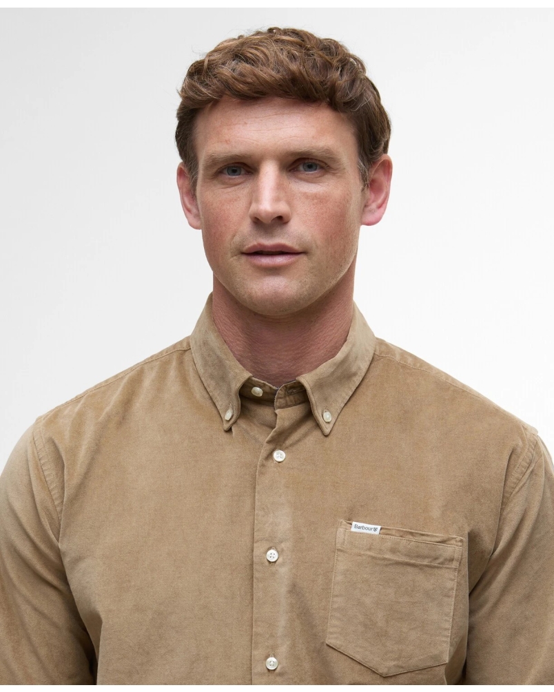 Barbour Jesmond regular shirt brown military brown