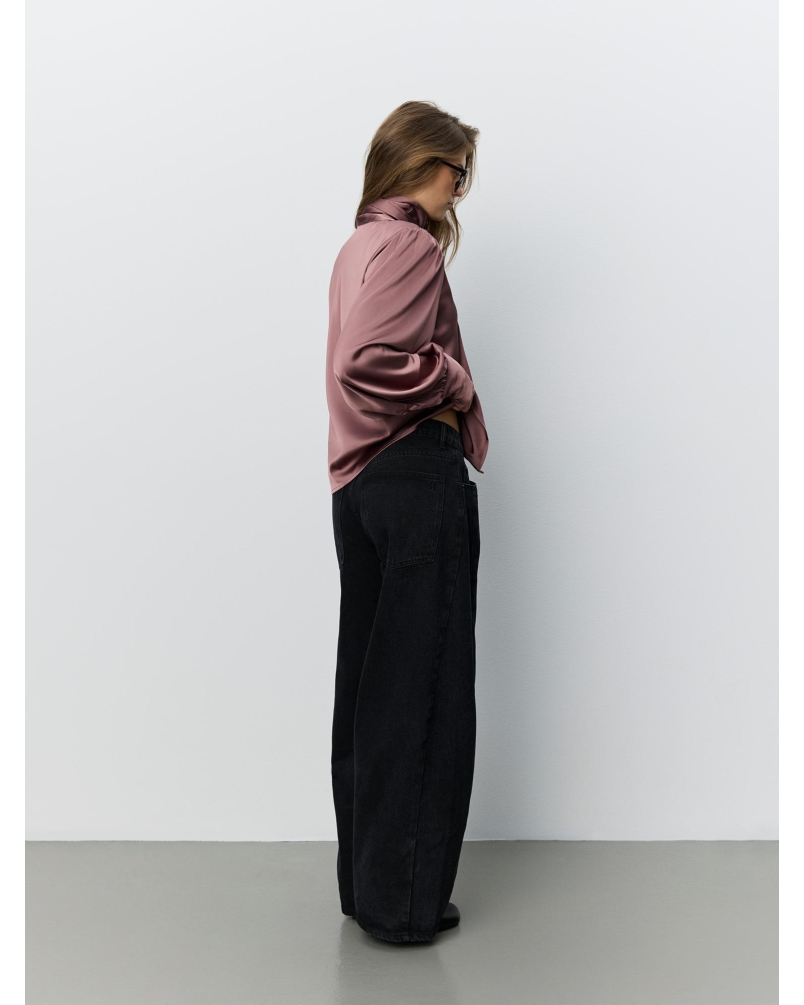 Sofie Schnoor Carina satin shirt dusty plum