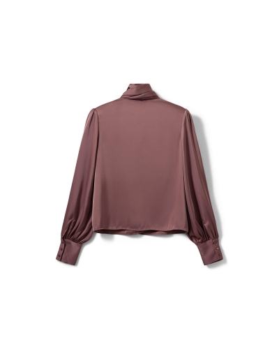 Sofie Schnoor Carina satin shirt dusty plum