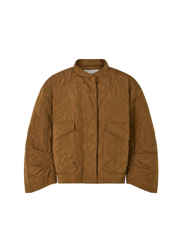 Rabens Saloner Rhea - Tech quilted jacket chestnut
