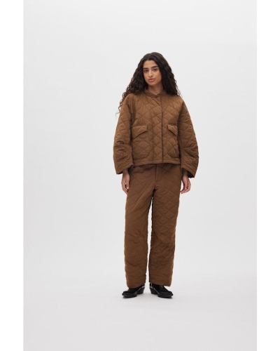 Rabens Saloner Rhea - Tech quilted jacket chestnut