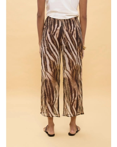 Lola Casademunt Zebra print pants brown/black