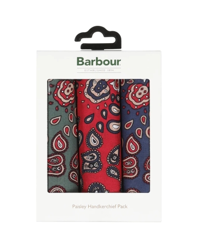 Barbour paisley hankies set