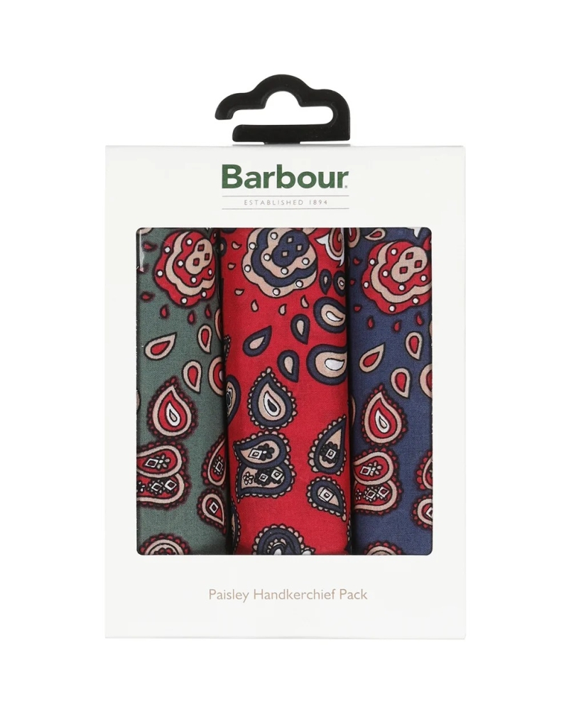 Barbour paisley hankies set