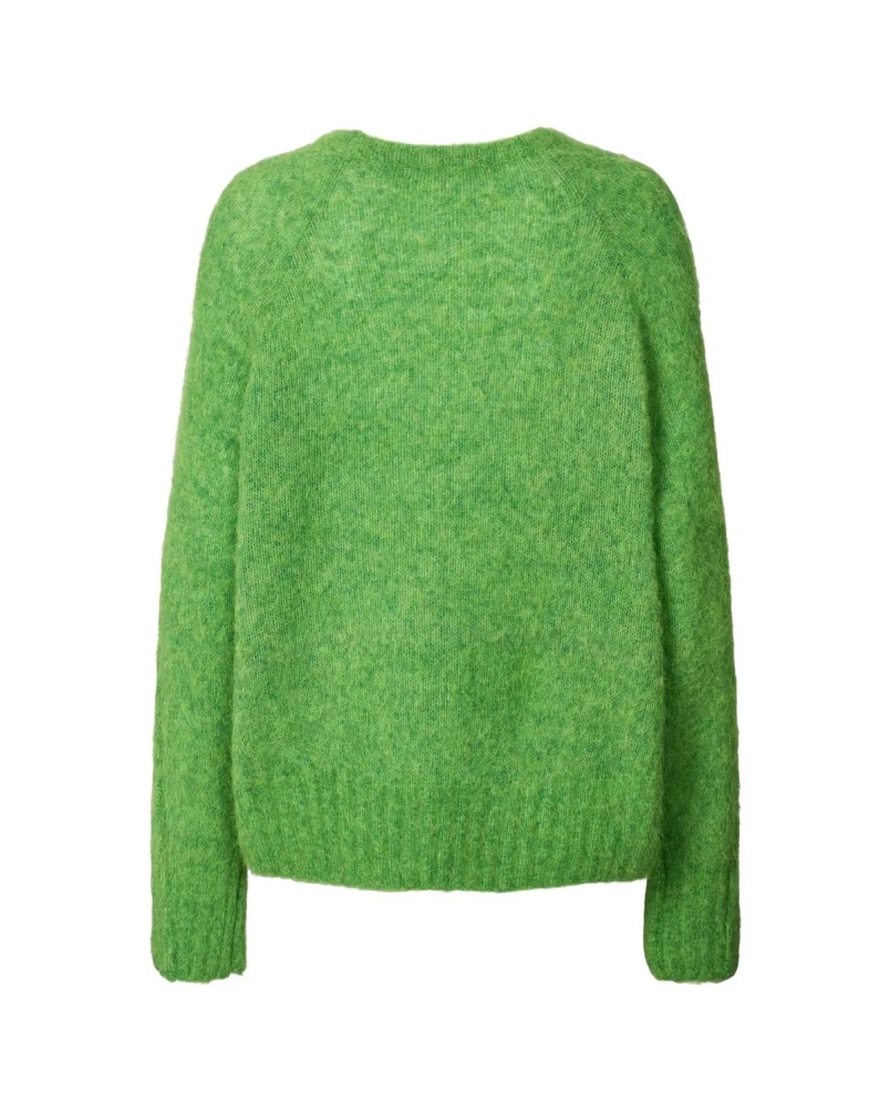 Rabens Saloner Boxy sweater beka viper green