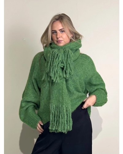 Rabens Saloner Boxy sweater beka viper green