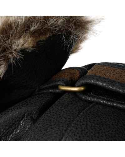 Stetson Bomber cap cowhide black/brown