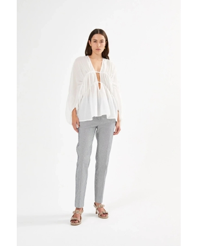 ADELLE STRIPED SLIM PANTS