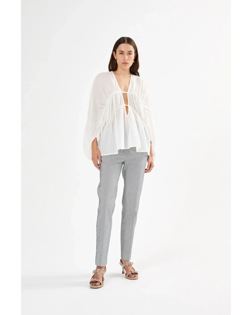 ADELLE STRIPED SLIM PANTS