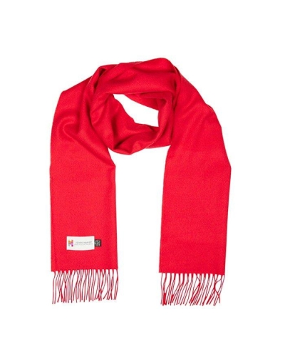 John Hanly Merino Luxury wool scarf scarlet