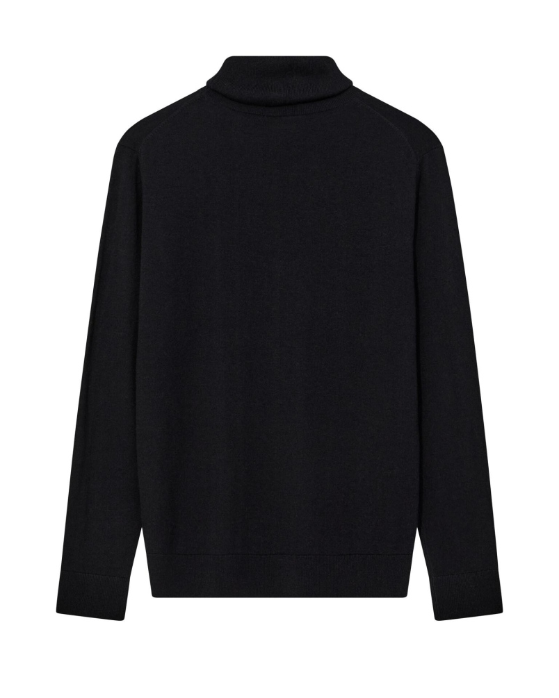Mos Mosh Gallery Adam soft roll neck knit black