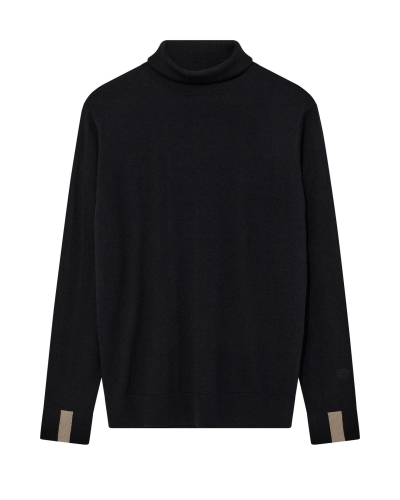 Mos Mosh Gallery Adam soft roll neck knit black