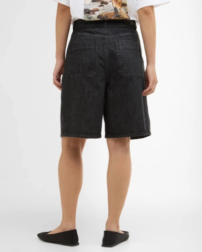 Barbour Myra denim shorts black black denim