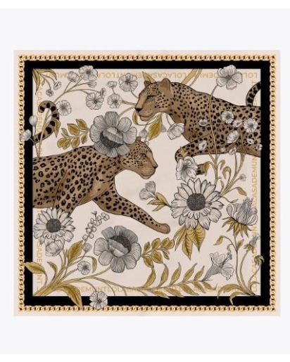 LOLA CASADEMUNT Lola Casademunt Tigers en flowers scarf