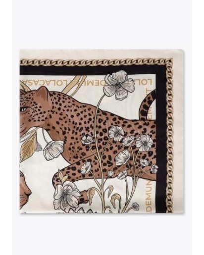 LOLA CASADEMUNT Lola Casademunt Tigers en flowers scarf