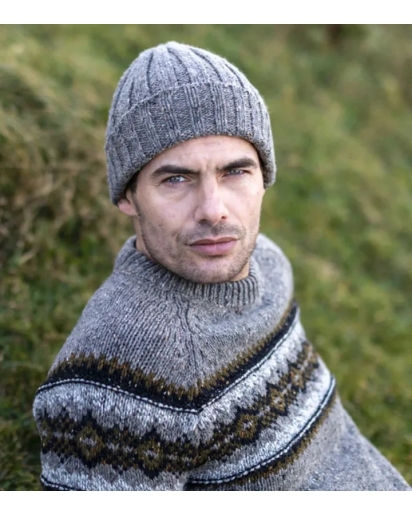 FISHERMAN OUT OF IRELAND Fisherman Fairisle merino sweater
