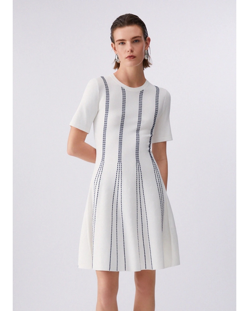 Liu Jo Short knit dress white