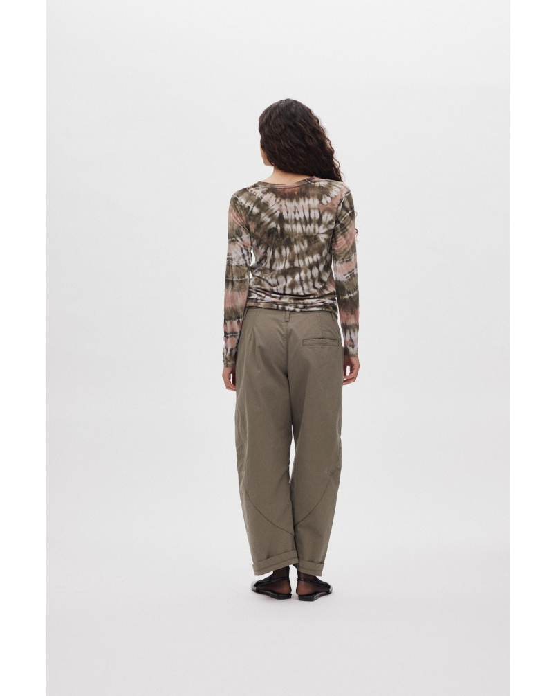 Rabens Saloner October - Utility shaped pants asphalt